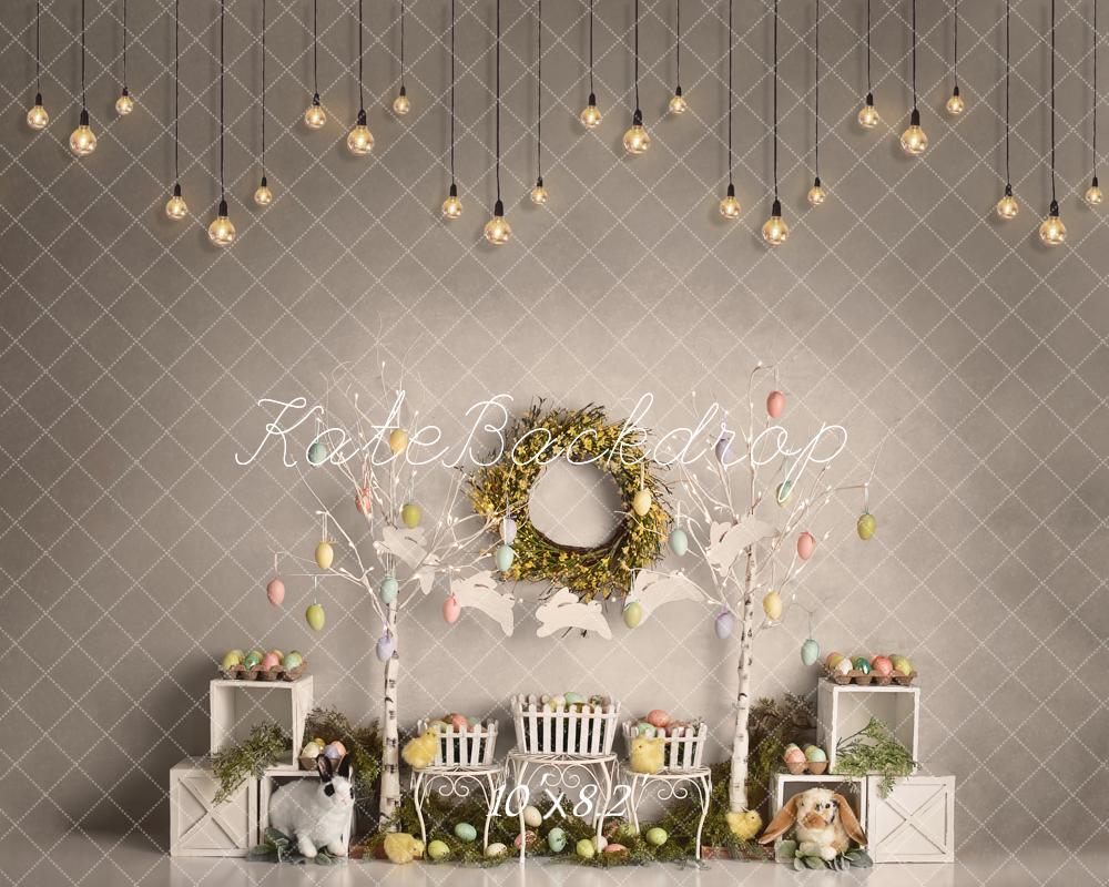 Kate Easter Egg Trees and Bunnies Backdrop Designed By Mandy Ringe Photography - Image 6