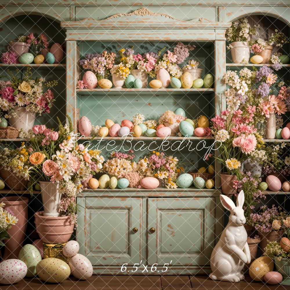 Kate Easter Eggs Flowers Rabbit Kitchen Backdrop Designed by Emetselch - Image 2
