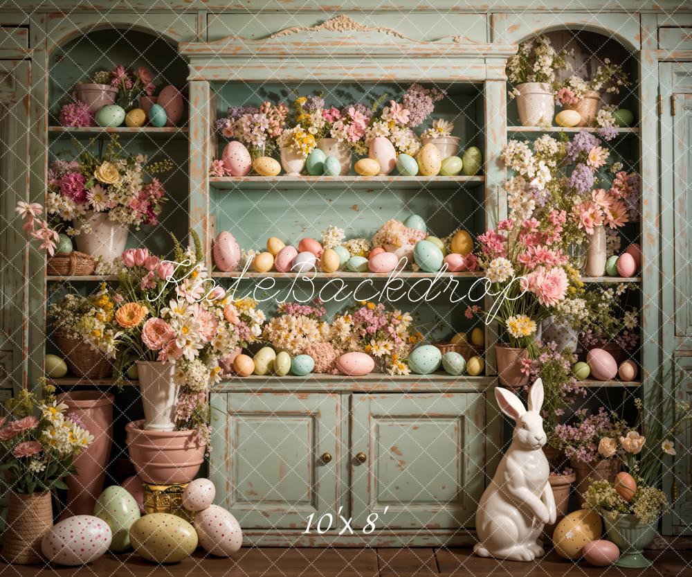 Kate Easter Eggs Flowers Rabbit Kitchen Backdrop Designed by Emetselch - Image 5