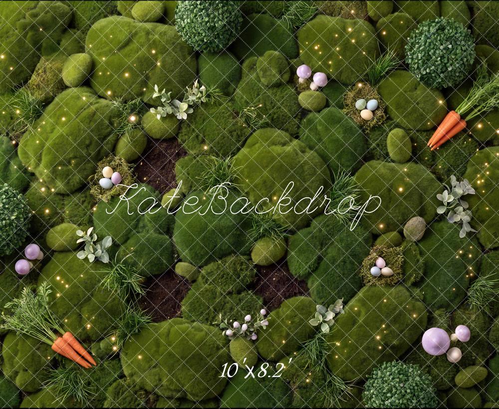 Kate Easter Eggs Moss Carrots Green Floor Backdrop Designed by Mini MakeBelieve - Image 6