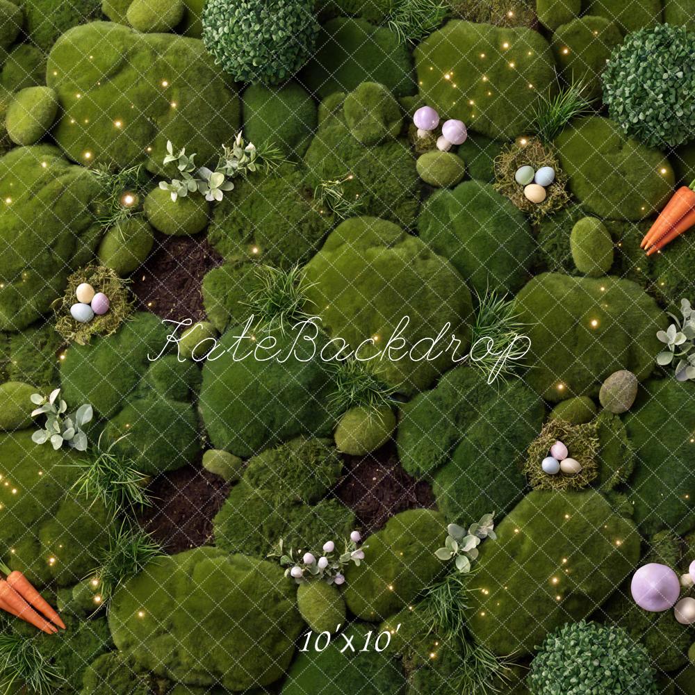 Kate Easter Eggs Moss Carrots Green Floor Backdrop Designed by Mini MakeBelieve - Image 7