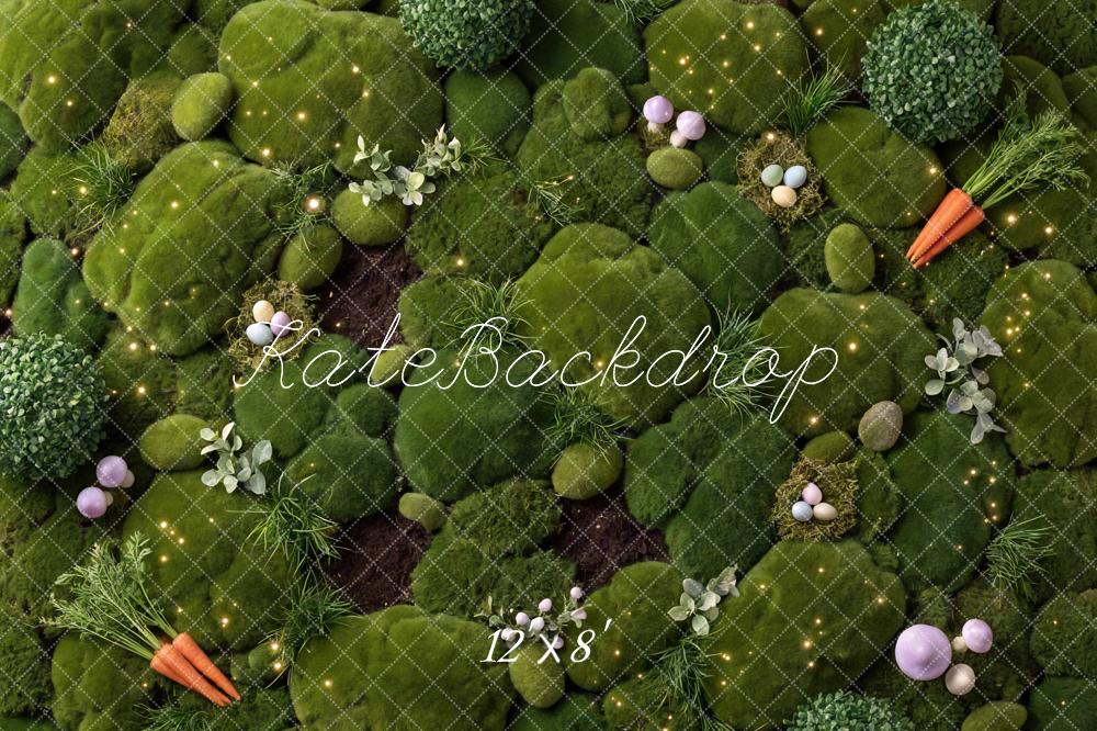 Kate Easter Eggs Moss Carrots Green Floor Backdrop Designed by Mini MakeBelieve - Image 8