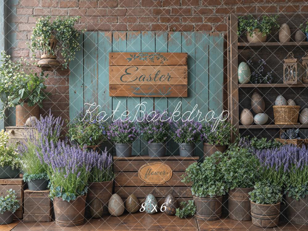 Kate Easter Eggs Rustic Green Backdrop Designed by Emetselch - Image 3