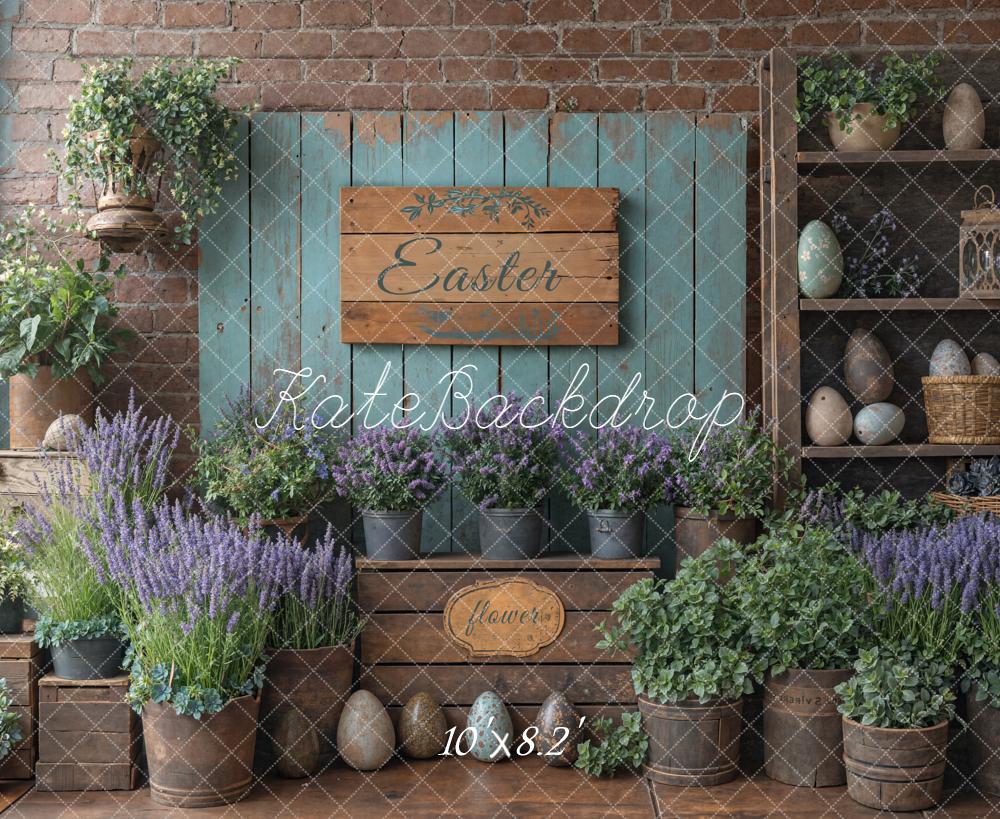 Kate Easter Eggs Rustic Green Backdrop Designed by Emetselch - Image 6