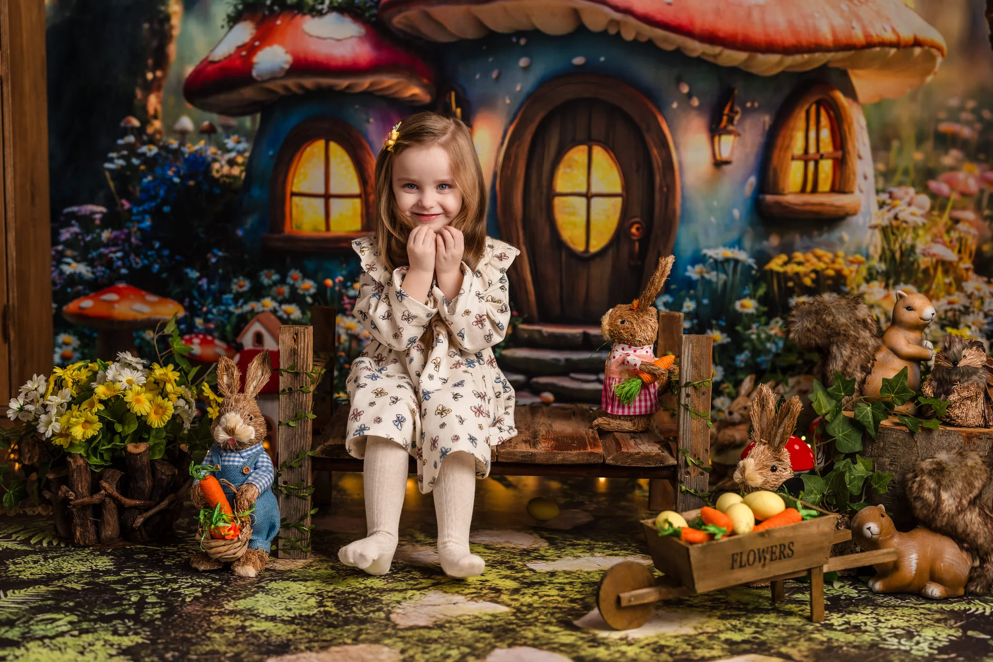 Kate Easter Fairy Mushroom House Forest Backdrop Designed by Emetselch - Image 3