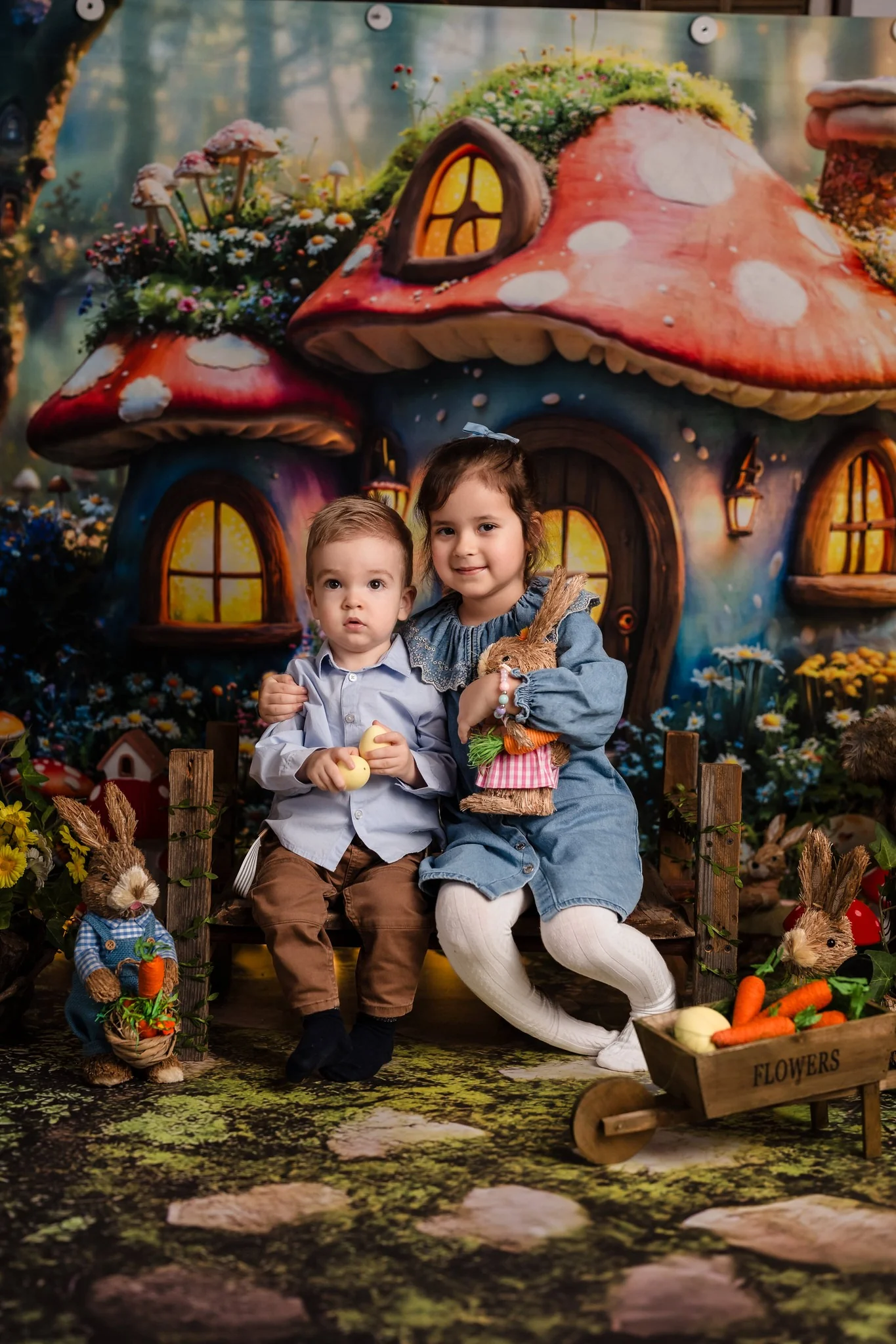 Kate Easter Fairy Mushroom House Forest Backdrop Designed by Emetselch - Image 5