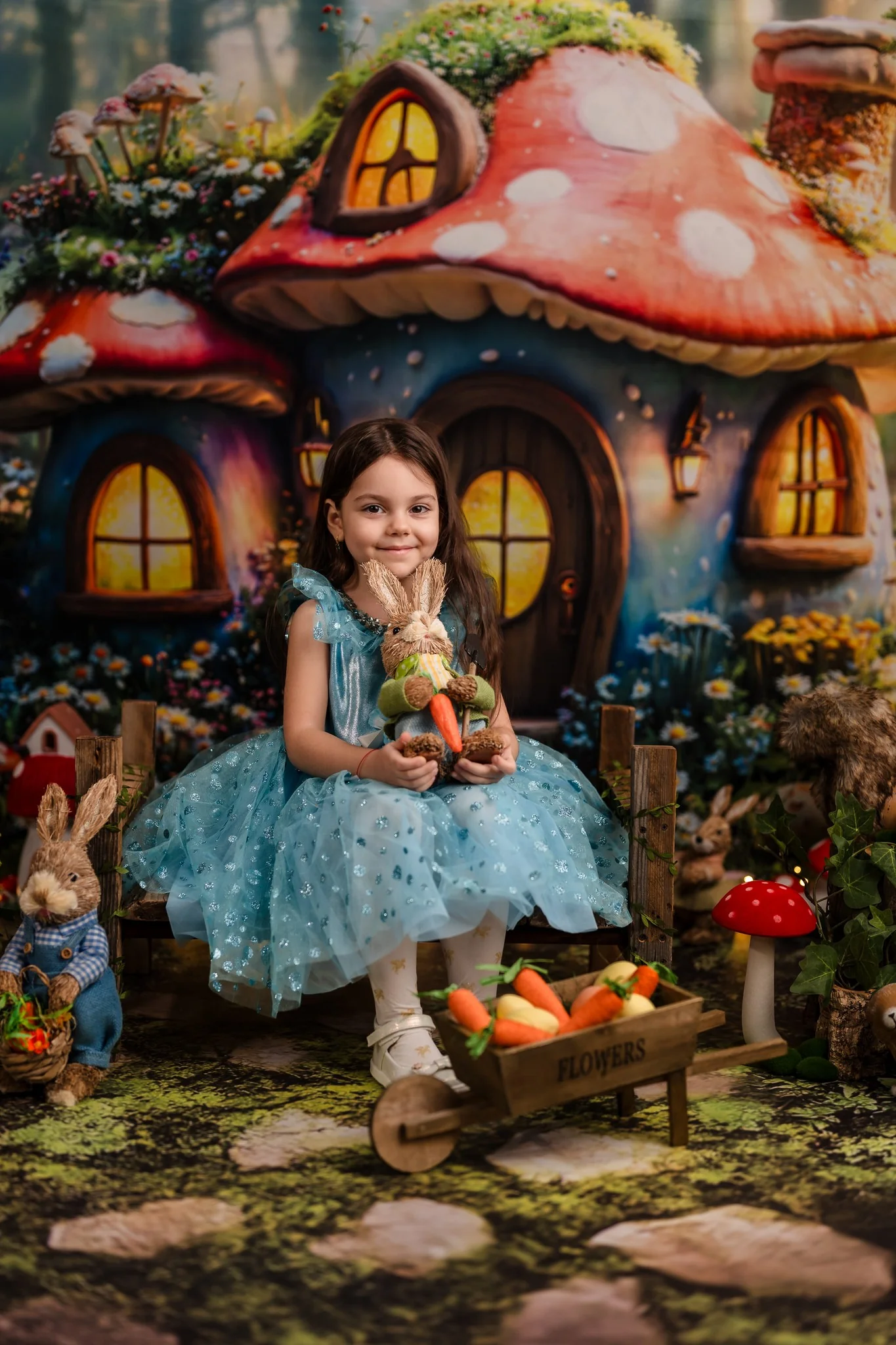 Kate Easter Fairy Mushroom House Forest Backdrop Designed by Emetselch - Image 6