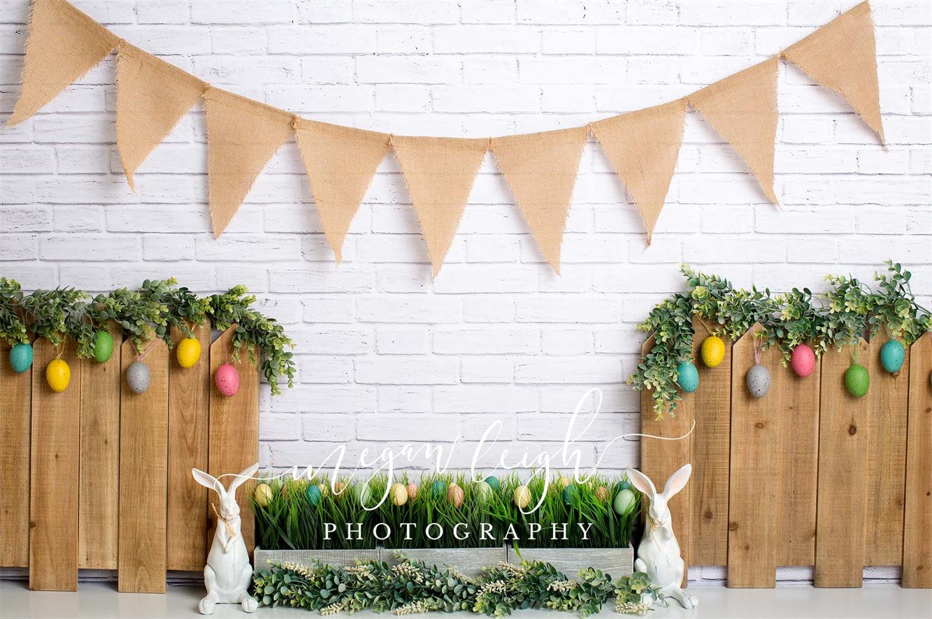 Kate Easter Fence Backdrop Designed by Megan Leigh Photography