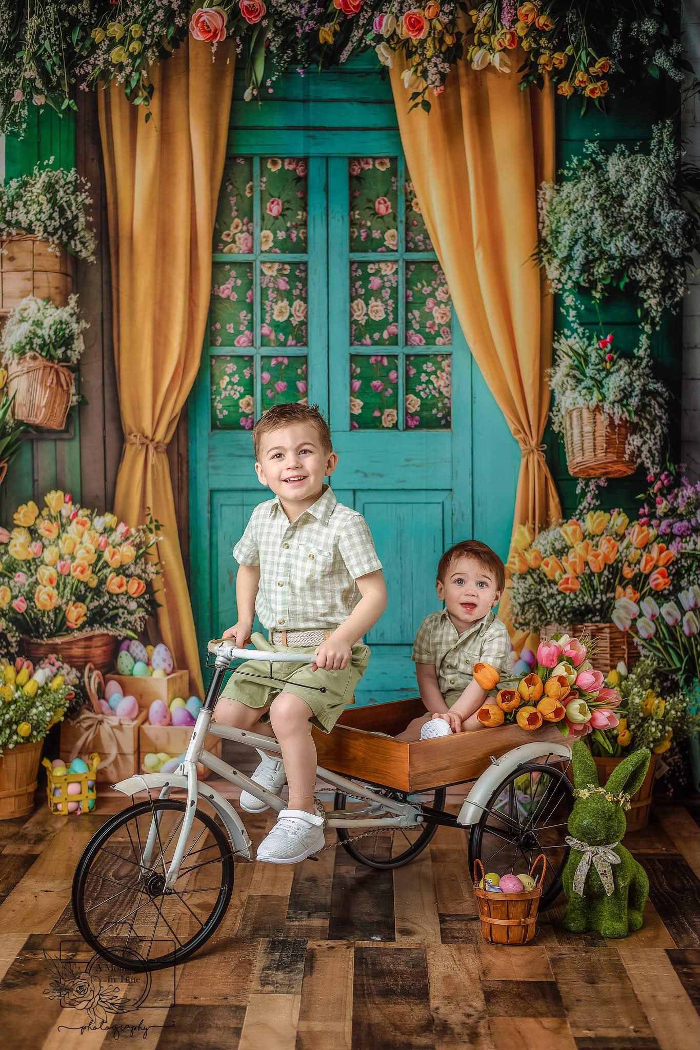 Kate Easter Floral Door Curtain Backdrop Designed by Emetselch - Image 5