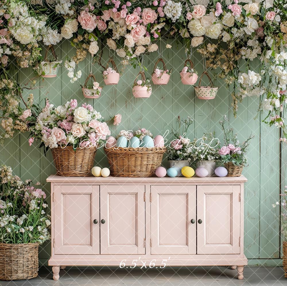 Kate Easter Floral Egg Cabinet Backdrop Designed by Patty Robert - Image 2