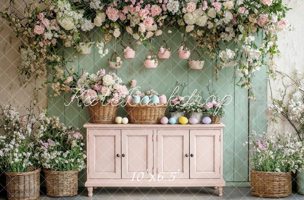 Kate Easter Floral Egg Cabinet Backdrop Designed by Patty Robert - Image 4