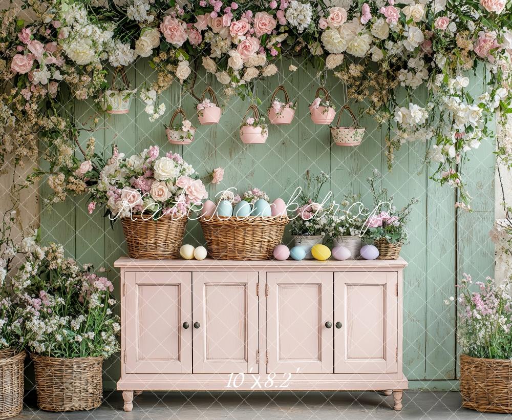 Kate Easter Floral Egg Cabinet Backdrop Designed by Patty Robert - Image 5