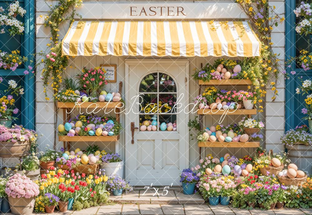 Kate Easter Floral Eggs Door Shop Backdrop Designed by Emetselch - Image 2