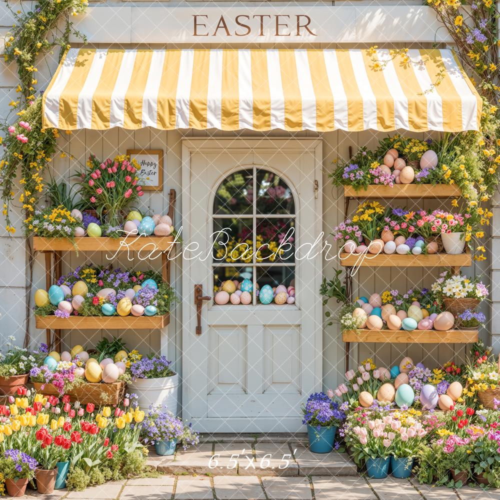 Kate Easter Floral Eggs Door Shop Backdrop Designed by Emetselch - Image 4