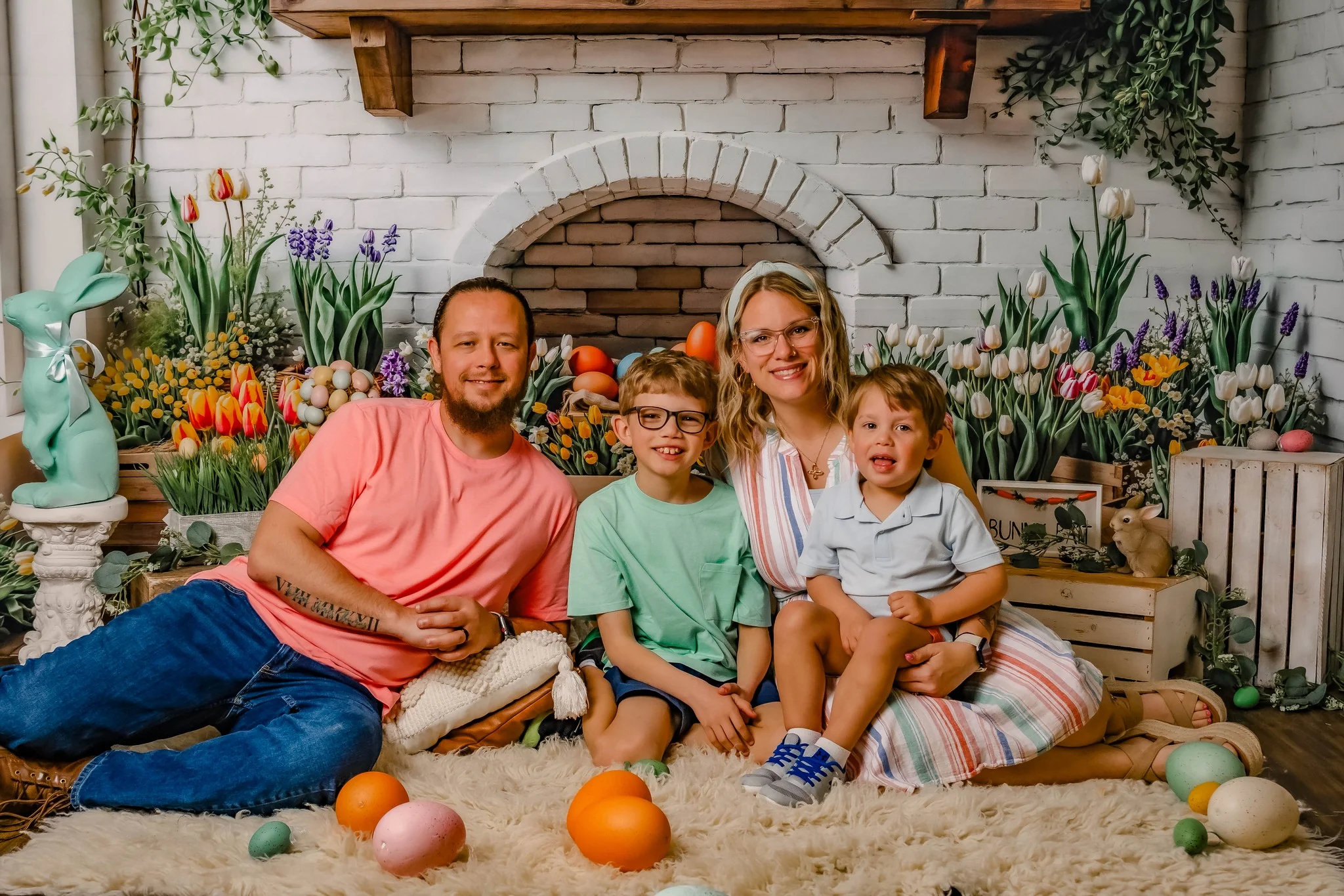 Kate Easter Floral Eggs Wooden Crates Backdrop Designed by Emetselch - Image 3