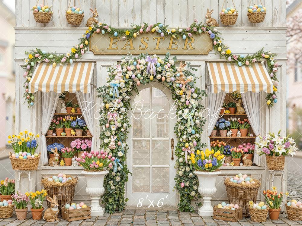 Kate Easter Floral Shop Eggs Bunnies Backdrop Designed by Emstselch - Image 3