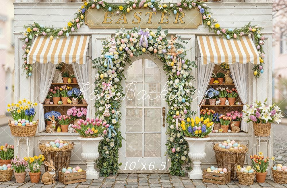 Kate Easter Floral Shop Eggs Bunnies Backdrop Designed by Emstselch - Image 4