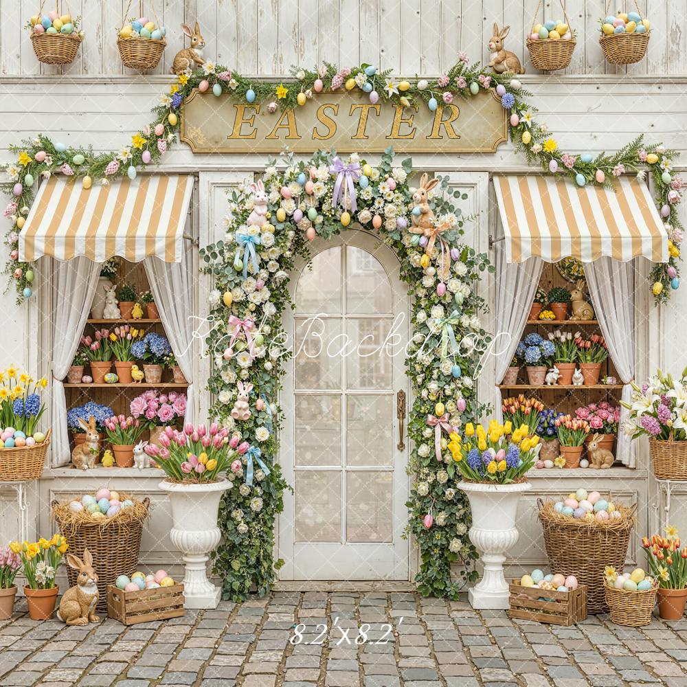 Kate Easter Floral Shop Eggs Bunnies Backdrop Designed by Emstselch - Image 5