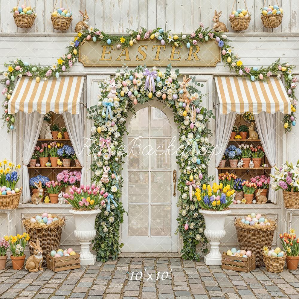 Kate Easter Floral Shop Eggs Bunnies Backdrop Designed by Emstselch - Image 7