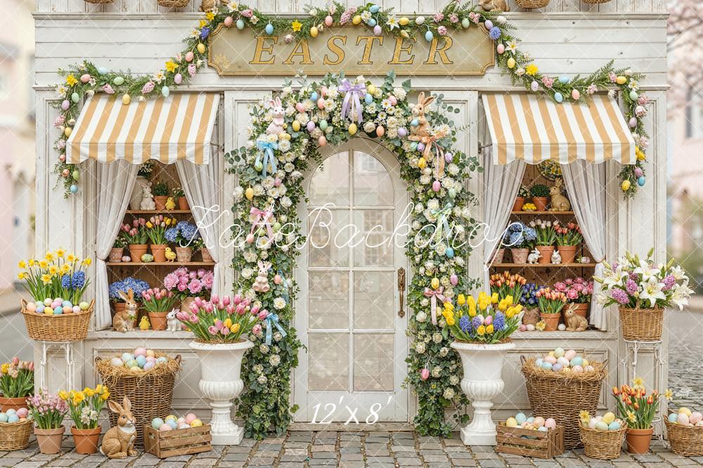 Kate Easter Floral Shop Eggs Bunnies Backdrop Designed by Emstselch - Image 8