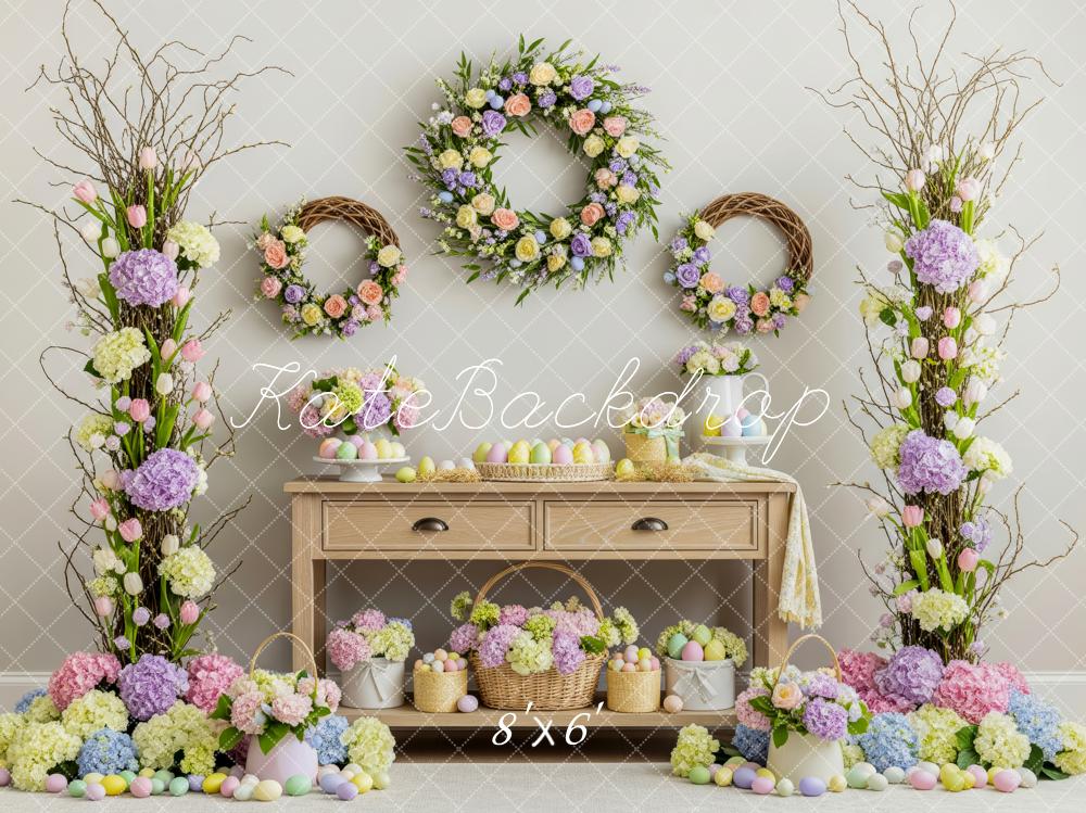 Kate Easter Floral Wreath Backdrop Designed by Patty Robert - Image 3