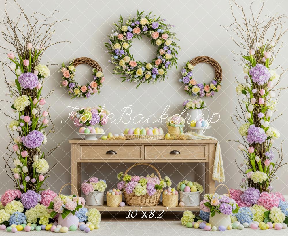 Kate Easter Floral Wreath Backdrop Designed by Patty Robert - Image 6
