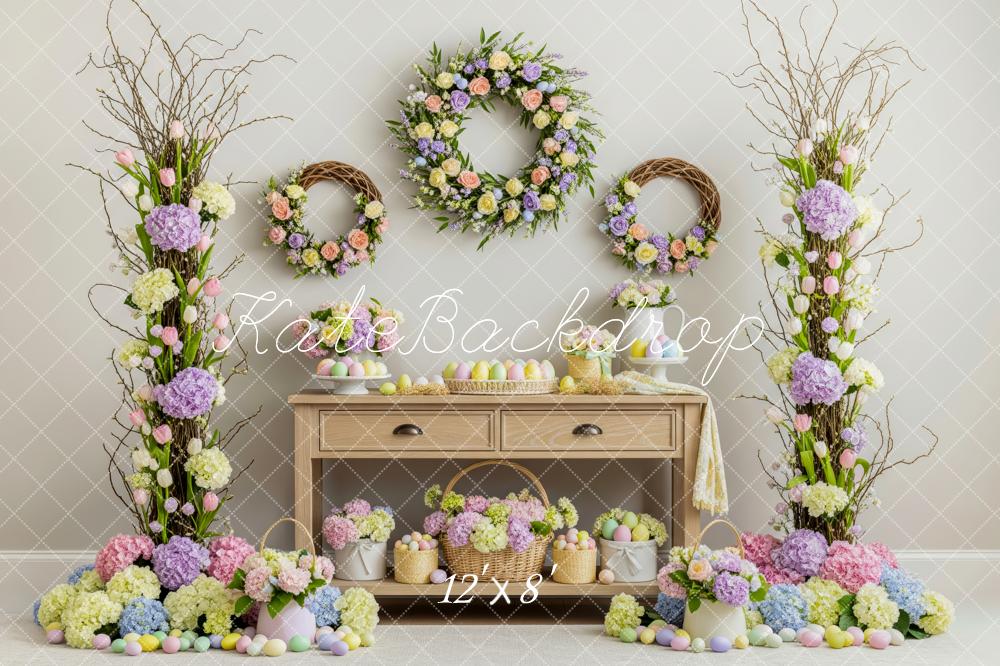 Kate Easter Floral Wreath Backdrop Designed by Patty Robert - Image 8
