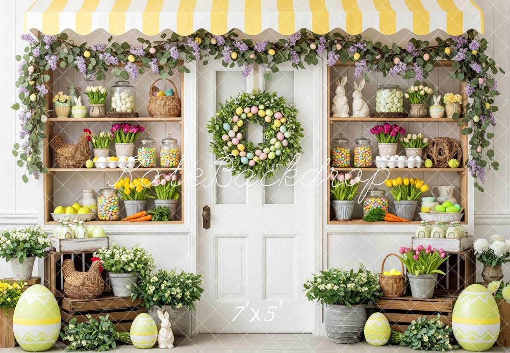 Kate Easter Garland Eggs Market Backdrop Designed by Patty Robert - Image 2