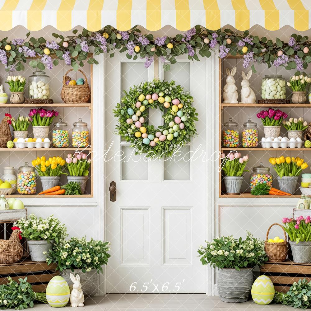 Kate Easter Garland Eggs Market Backdrop Designed by Patty Robert - Image 3