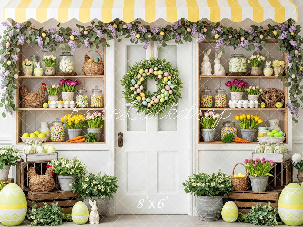 Kate Easter Garland Eggs Market Backdrop Designed by Patty Robert - Image 4