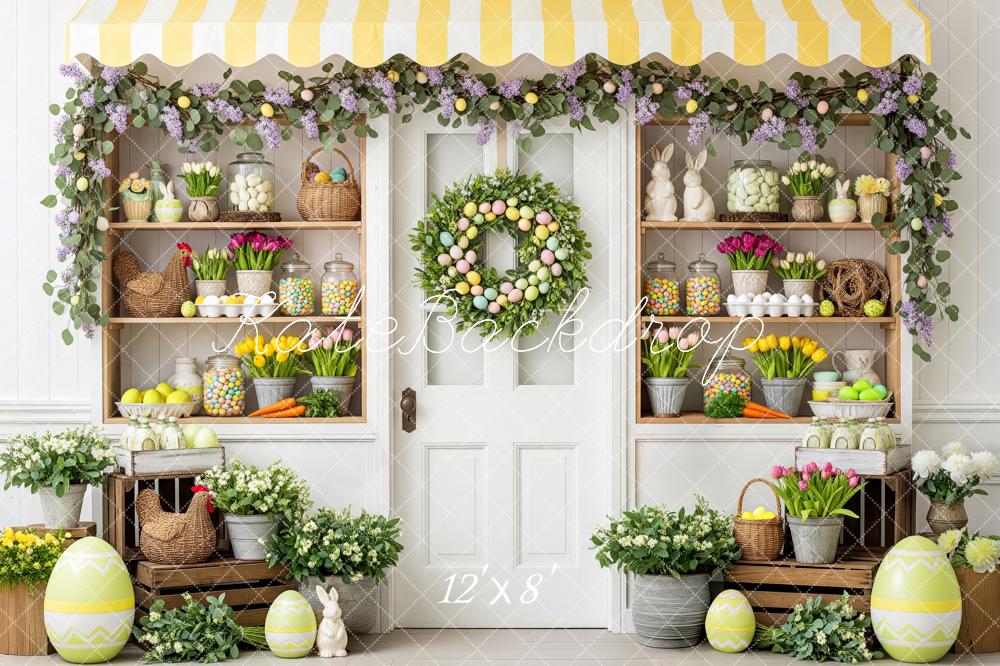 Kate Easter Garland Eggs Market Backdrop Designed by Patty Robert - Image 9