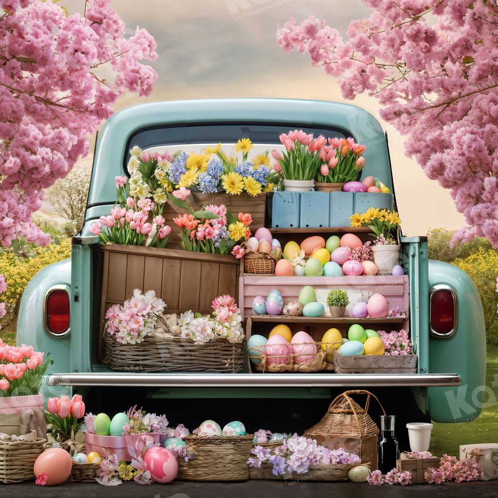 Kate Easter Flower Truck Backdrop Designed by Emetselch - Image 5