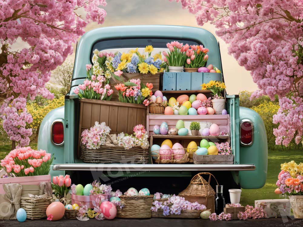 Kate Easter Flower Truck Backdrop Designed by Emetselch - Image 6
