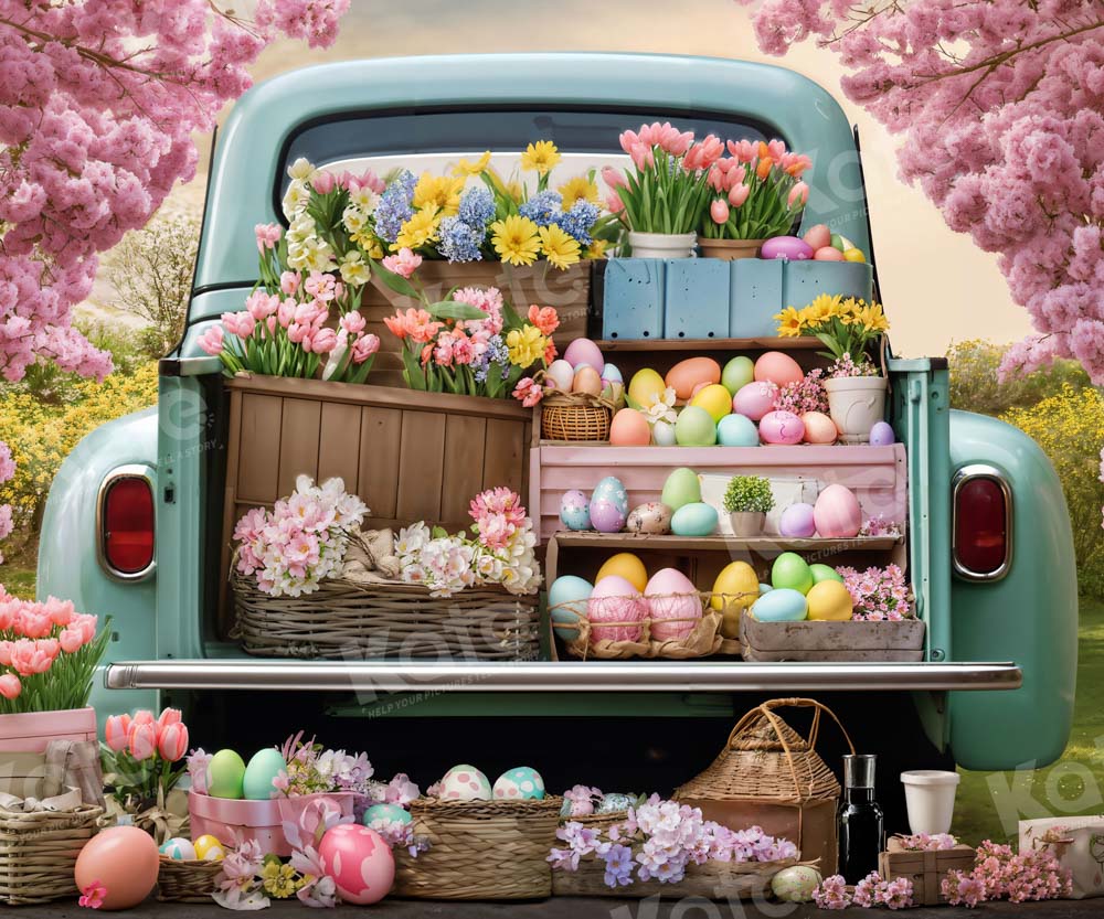 Kate Easter Flower Truck Backdrop Designed by Emetselch - Image 7
