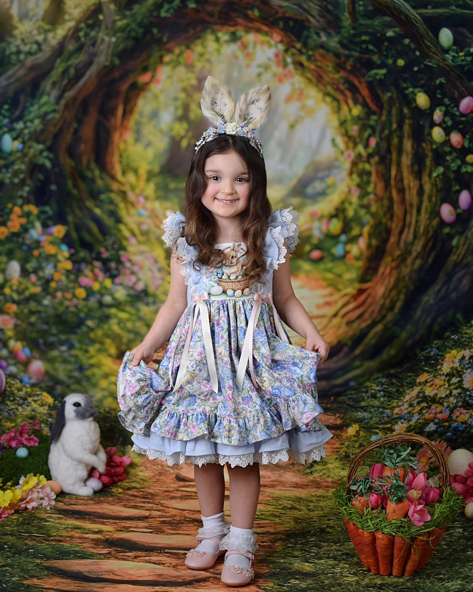 Kate Easter Forest Tree Arch Path Backdrop Designed by Emetselch - Image 10