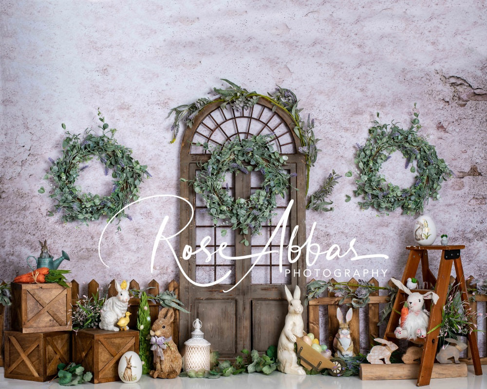 Kate Easter Garden Rabbit Backdrop Designed By Rose Abbas - Image 3
