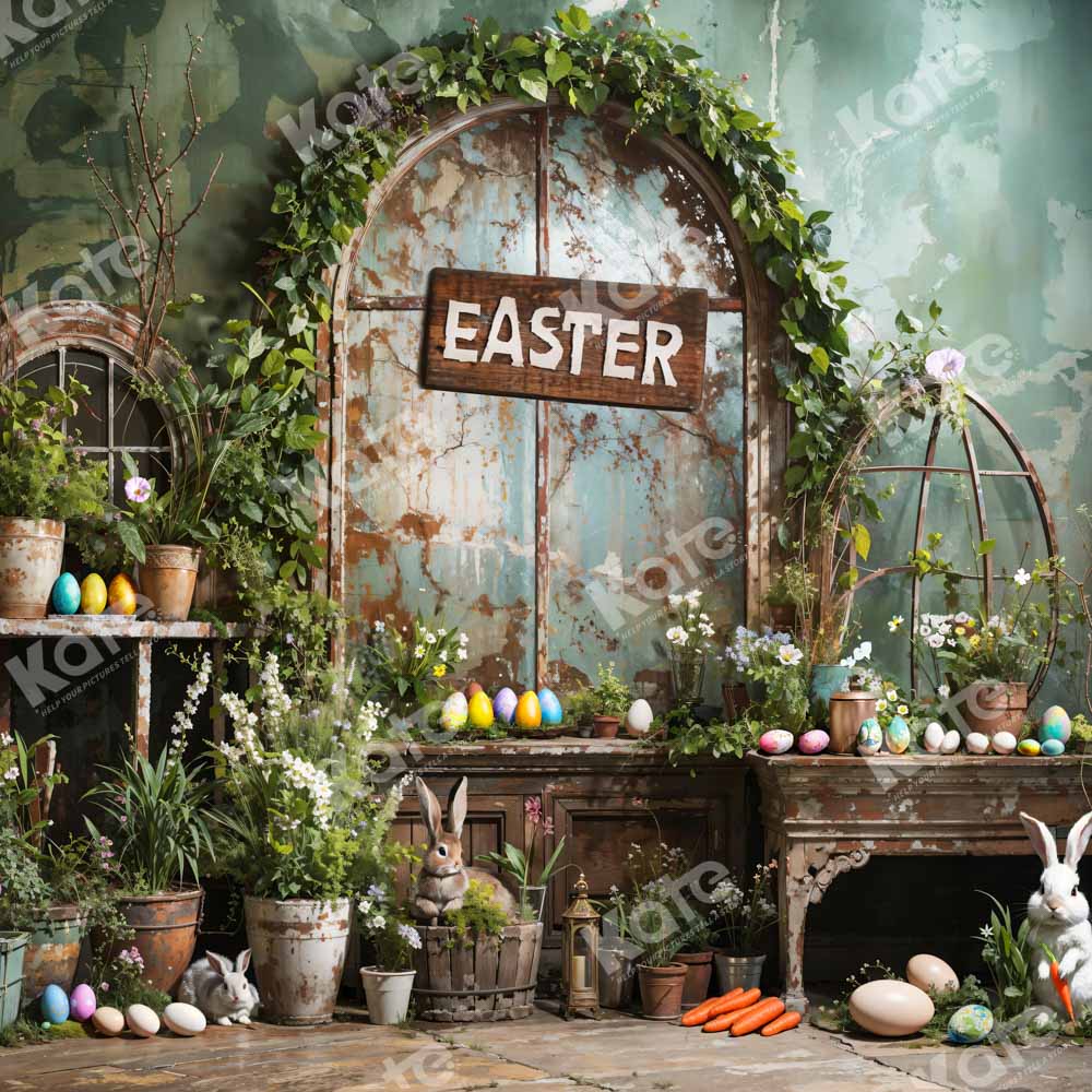Kate Easter Green Plant Peter Rabbit Backdrop Designed by Emetselch - Image 5