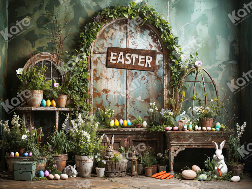 Kate Easter Green Plant Peter Rabbit Backdrop Designed by Emetselch - Image 6