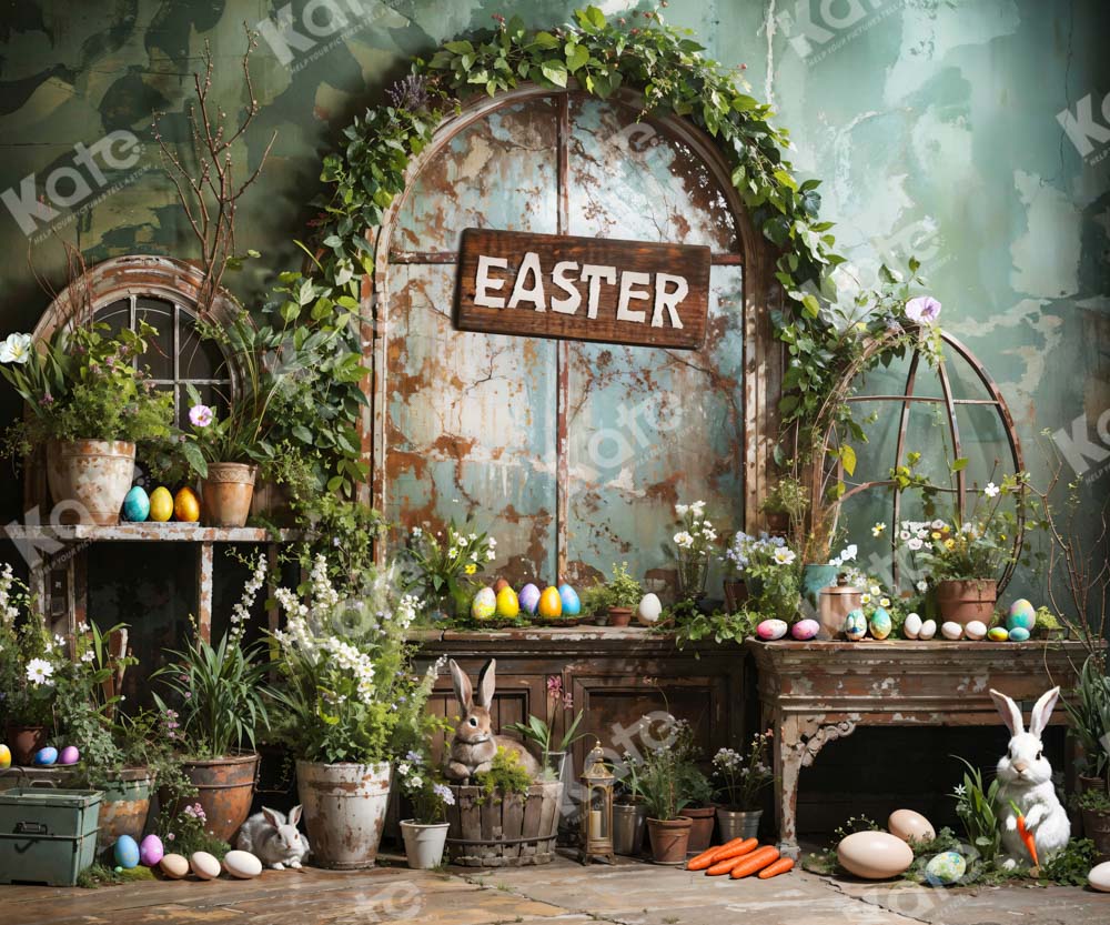 Kate Easter Green Plant Peter Rabbit Backdrop Designed by Emetselch - Image 7
