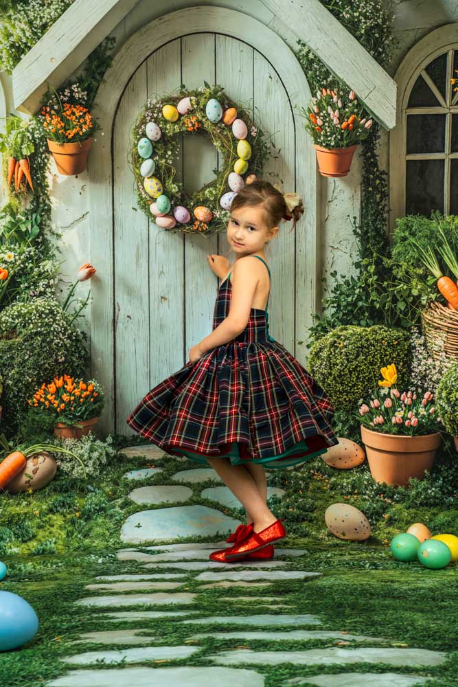 Kate Easter House Bunny Garden Carrots Backdrop Designed by Emetselch - Image 4