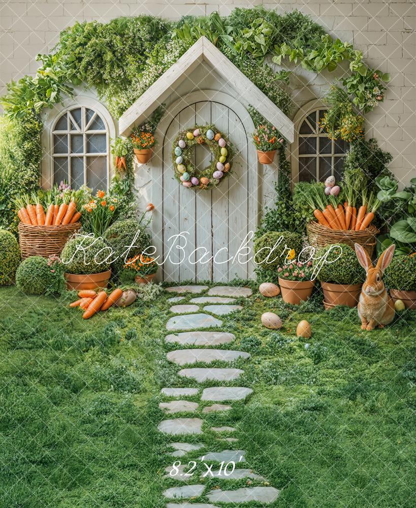 Kate Easter House Bunny Garden Carrots Backdrop Designed by Emetselch - Image 8
