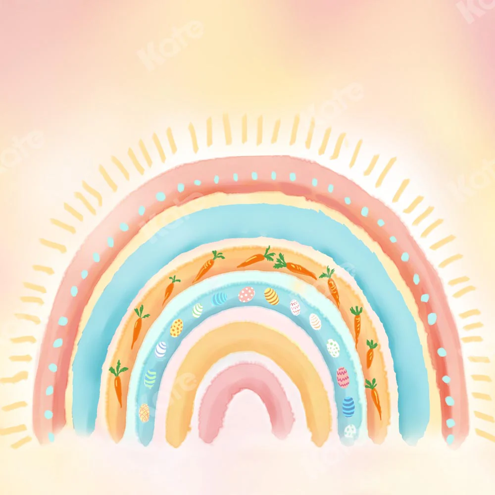 Kate Easter Rainbow Children Backdrop Designed by GQ - Image 2