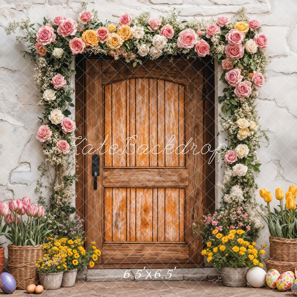 Kate Easter Spring Flower Arch Door Backdrop Designed by Emetselch - Image 2