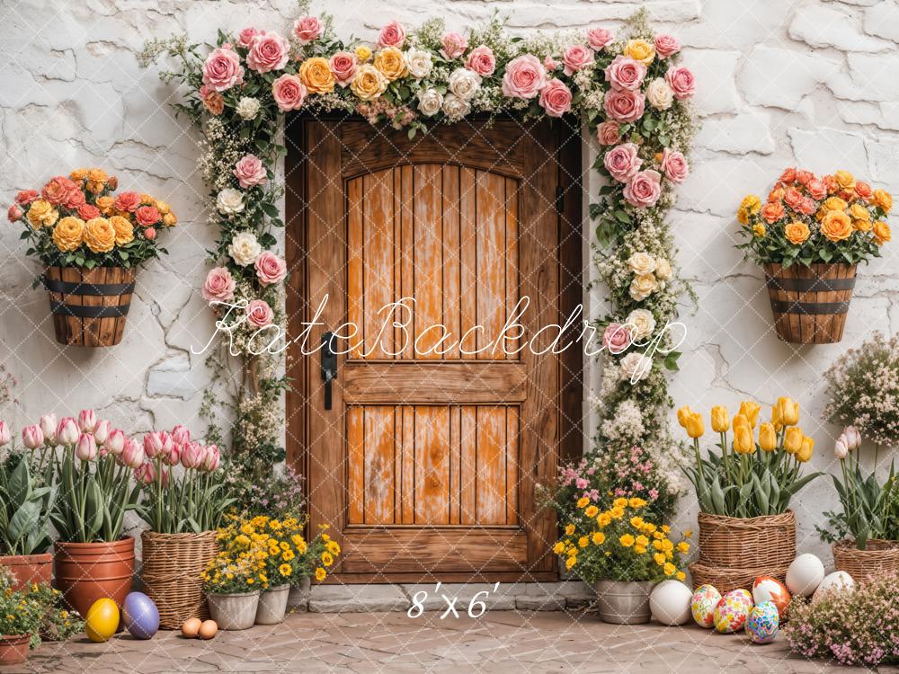 Kate Easter Spring Flower Arch Door Backdrop Designed by Emetselch - Image 3