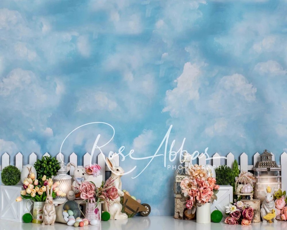 Kate Easter/spring Garden Blue Sky Backdrop Designed By Rose Abbas - Image 2