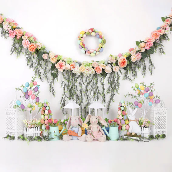 Kate Easter Swag Floral Backdrop for photography - Image 10
