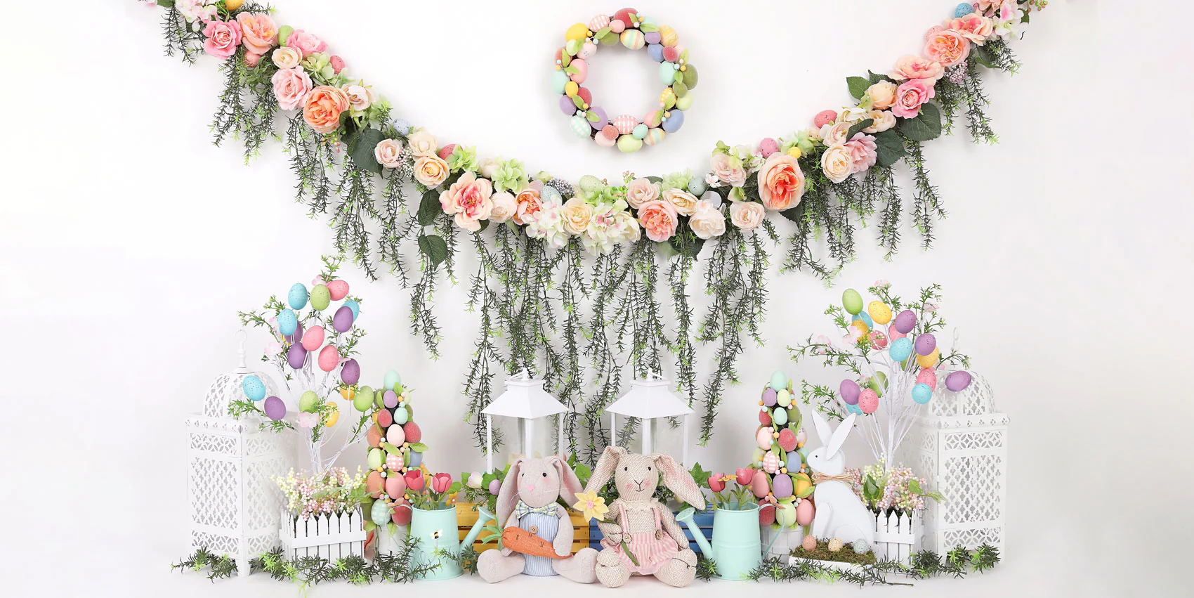 Kate Easter Swag Floral Backdrop for photography - Image 11