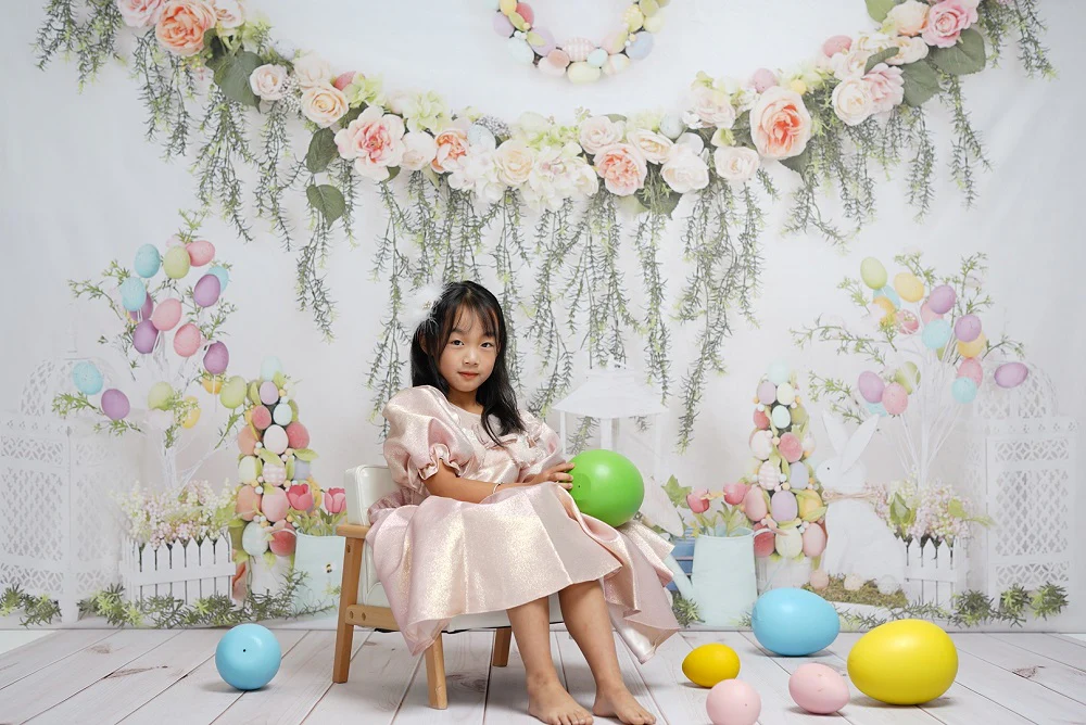 Kate Easter Swag Floral Backdrop for photography - Image 3