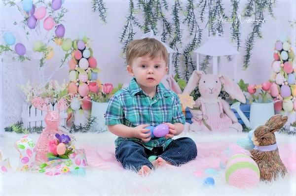 Kate Easter Swag Floral Backdrop for photography - Image 4