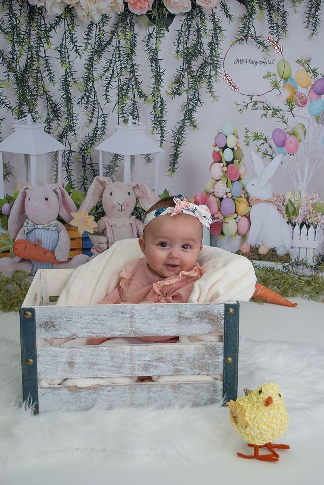 Kate Easter Swag Floral Backdrop for photography - Image 5